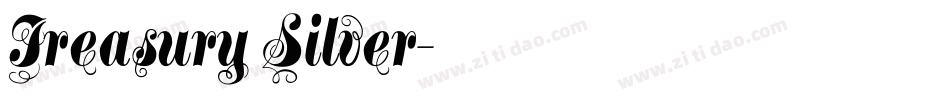 Treasury Silver字体转换
